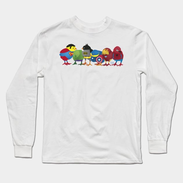 Jamie's chicks Long Sleeve T-Shirt by erinmizedesigns